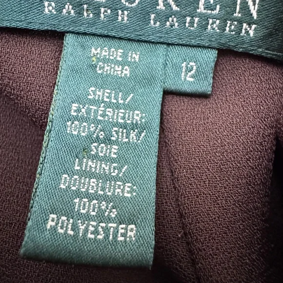 Lauren by Ralph Lauren Silk Paisley Skirt 12 Hippie Boho Chic - Picture 2 of 8